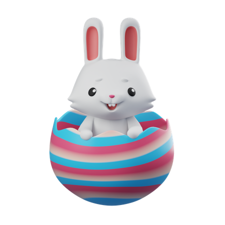 Bunny Egg  3D Icon