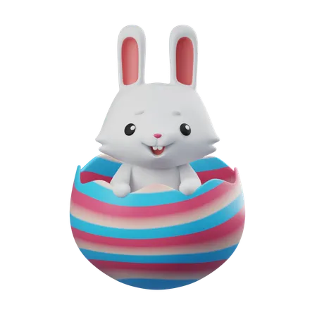 Bunny Egg  3D Icon