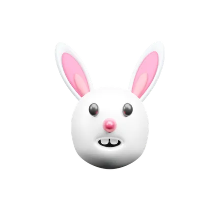 Bunny Face  3D Icon