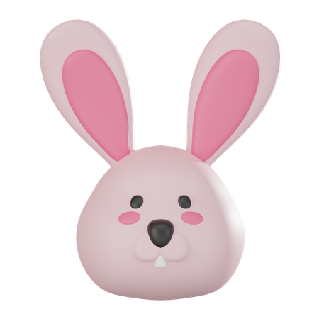 Bunny Face  3D Icon