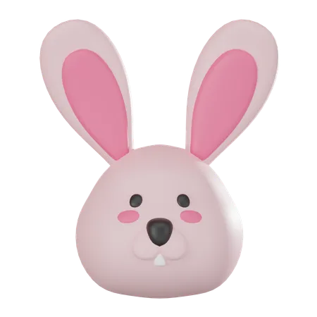 Bunny Face  3D Icon