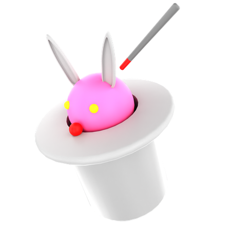 Bunny In Cap  3D Icon