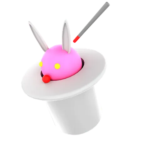 Bunny In Cap  3D Icon