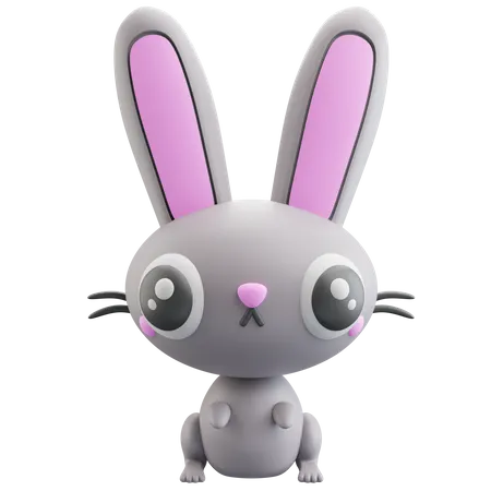 Bunny Rabbit  3D Icon