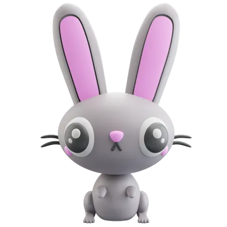 Bunny Rabbit 3 D Icon Illustration 3D Icon