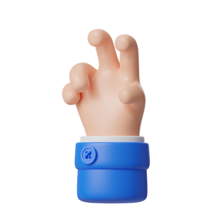 ウサギのサインの手振り  3D Icon