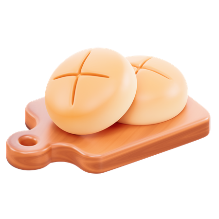 パン  3D Icon