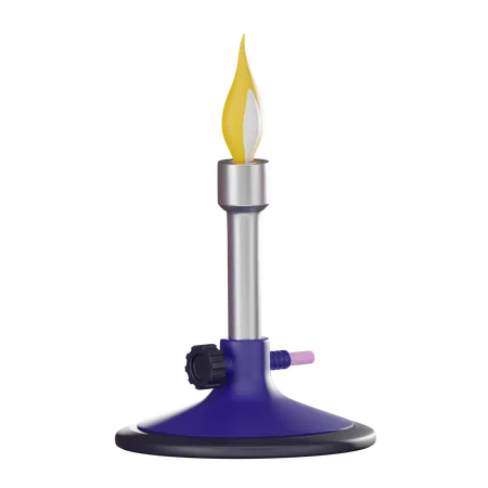 Fundamentals Of Scientific Experiments With Bunsen Burner Suitable For Educational Resources Laboratory Illustrations And Research Related Visuals 3 D Render Illustration 3D Icon