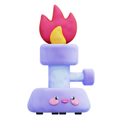 Bunsen Burner  3D Icon