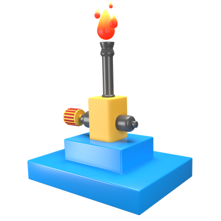 Bunsen Burner  3D Icon