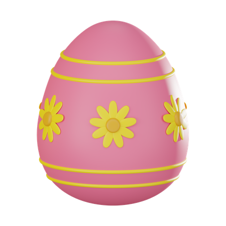 Buntes Ei  3D Icon