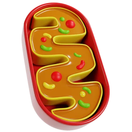 Farbenfrohes Mitochondrien-Modell  3D Icon