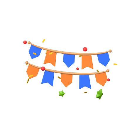 Bunting  3D Icon