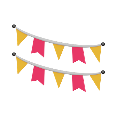 Bunting  3D Icon