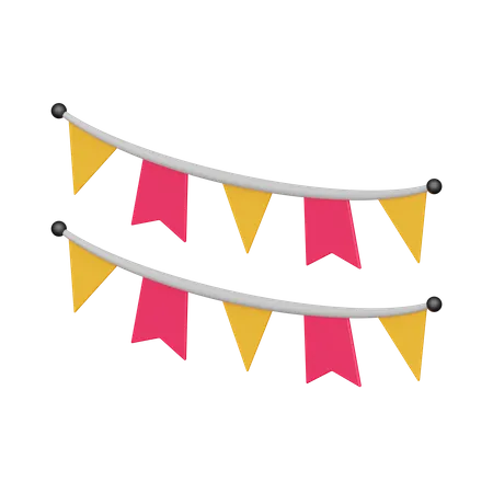 Bunting  3D Icon