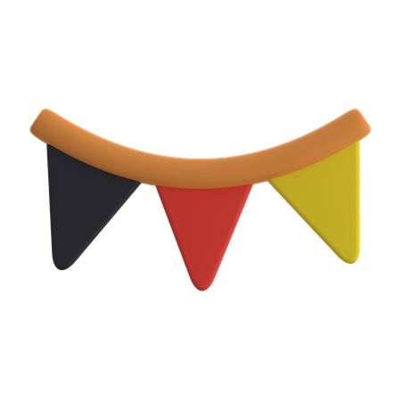 Bunting  3D Icon