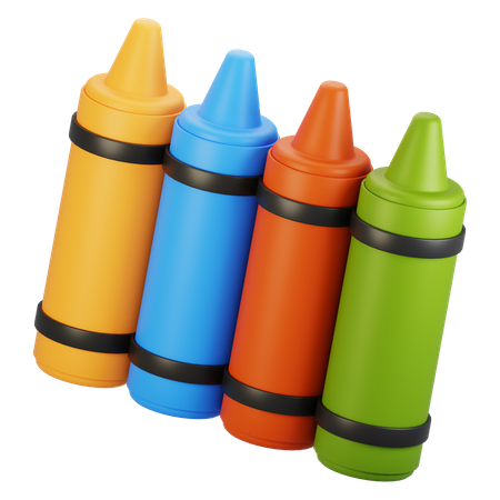 Wachsmalstift  3D Icon