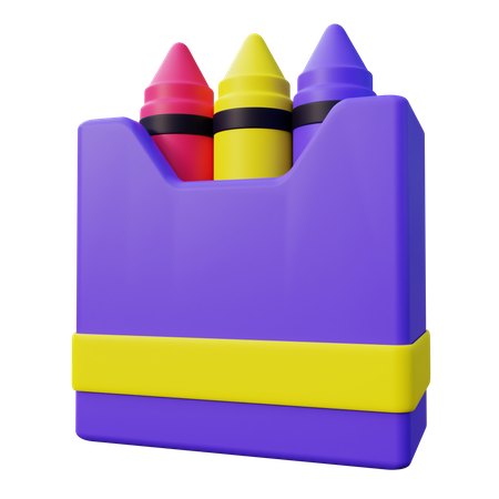 Wachsmalstift  3D Icon