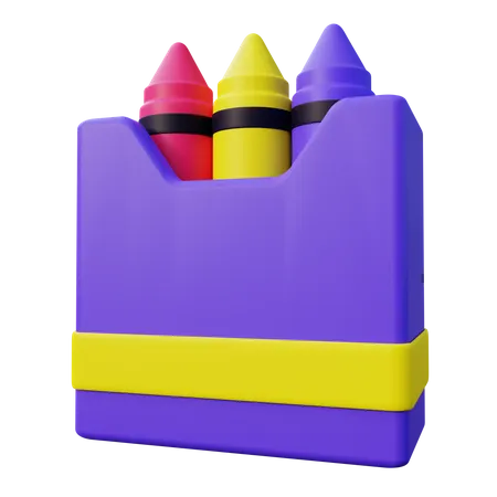 Wachsmalstift  3D Icon