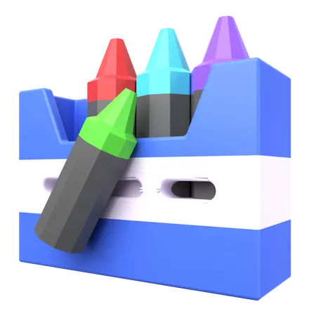 Buntstift-Set  3D Icon
