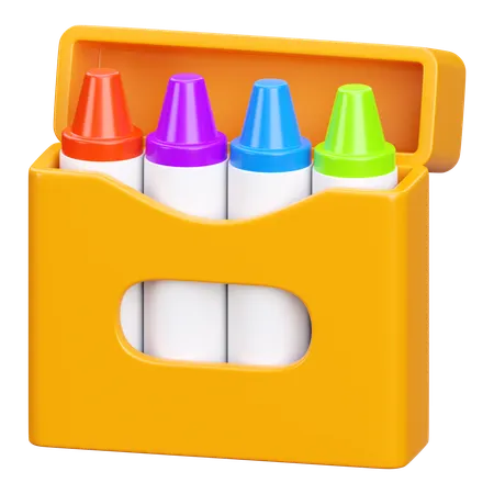 Buntstifte-Box  3D Icon