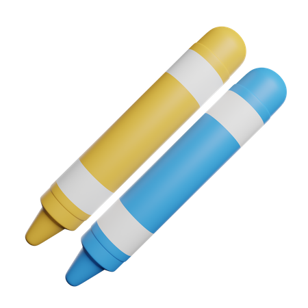 Buntstiftfarbe  3D Icon