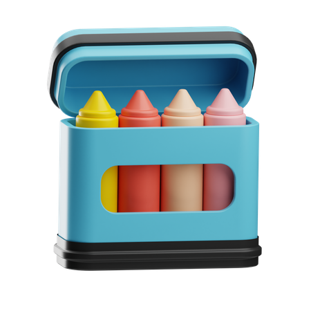 Buntstiftschachtel  3D Icon