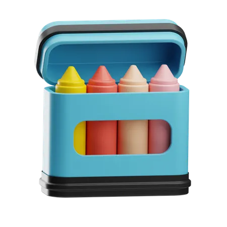 Buntstiftschachtel  3D Icon