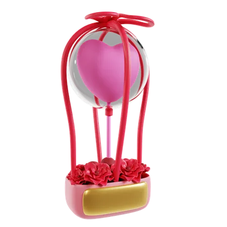 Buquê de balões de amor  3D Icon