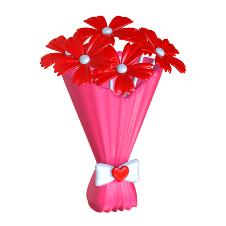 Buquê de flores  3D Icon