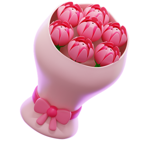 Buquê de flores  3D Icon