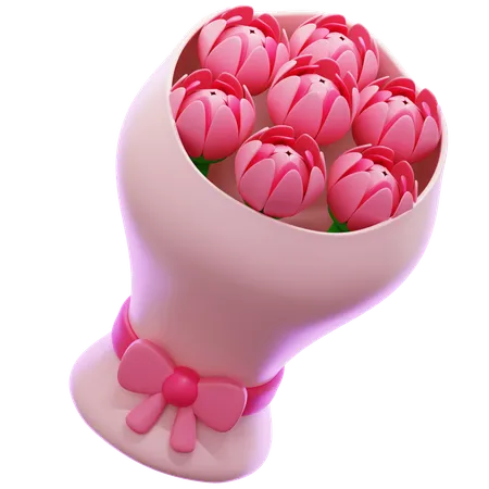 Buquê de flores  3D Icon