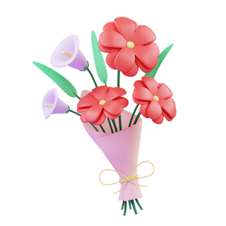 Buquê de flores  3D Icon