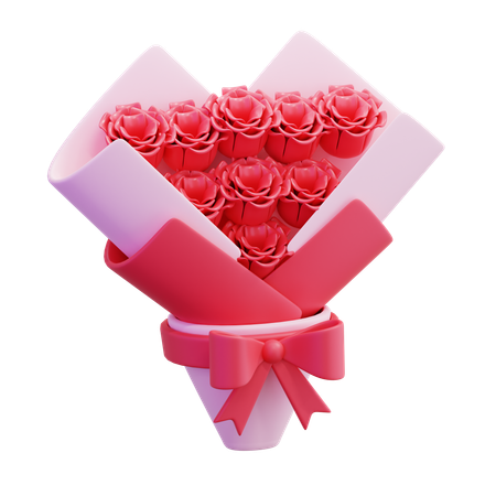 Buquê de flores  3D Icon