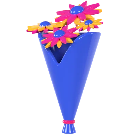 Buquê de flores  3D Illustration