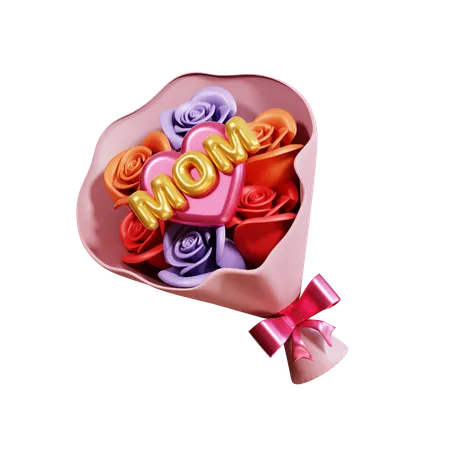 Buquê de flores para dia das mães  3D Icon