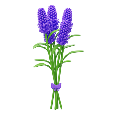 Buquê de Lavanda  3D Icon