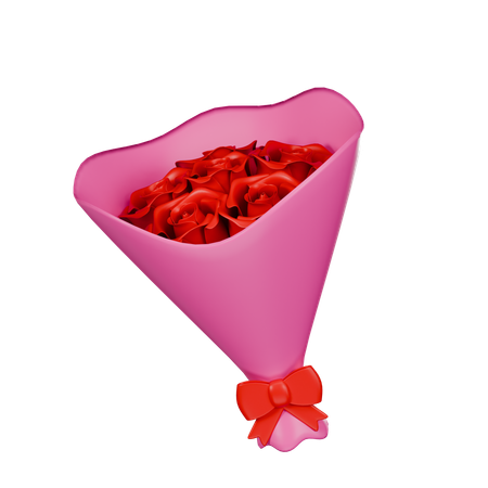 Buquê de rosas  3D Icon