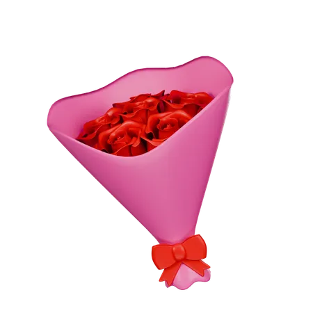 Buquê de rosas  3D Icon