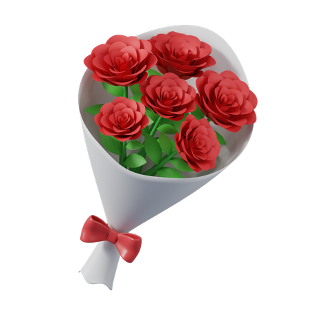 Buquê de rosas  3D Icon