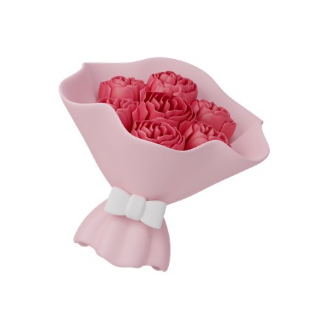 Buquê de rosas  3D Icon