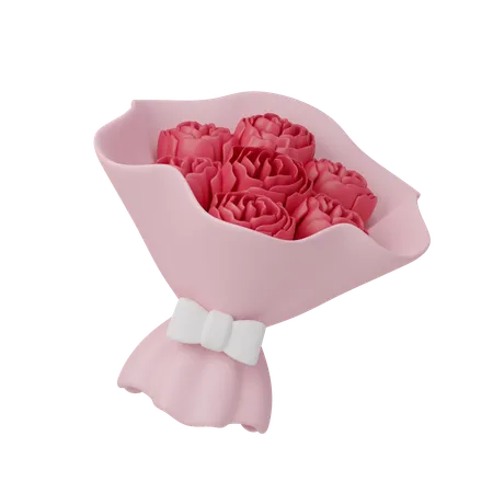 Buquê de rosas  3D Icon