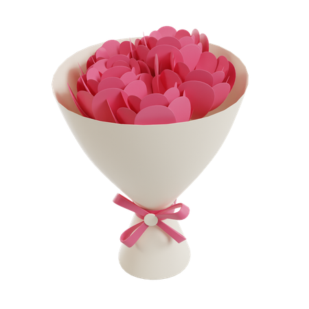 Buquê de rosas  3D Icon