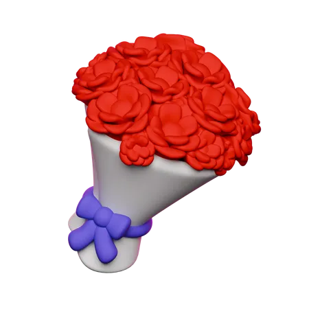 Buquê de rosas  3D Illustration