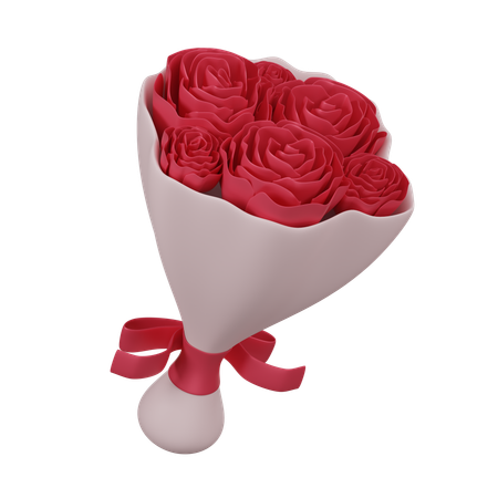 Buquê de rosas  3D Icon