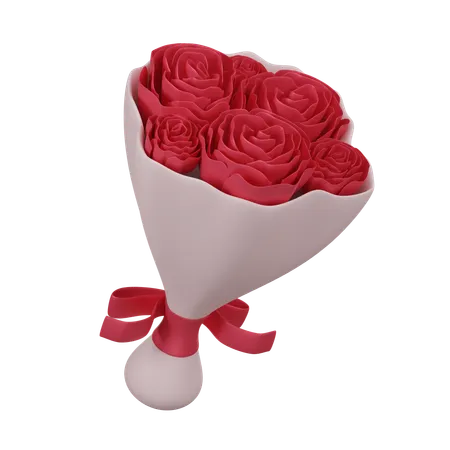 Buquê de rosas  3D Icon