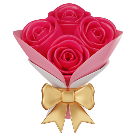 Buquê de rosas  3D Icon