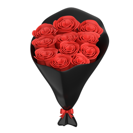 Buquê de rosas  3D Illustration