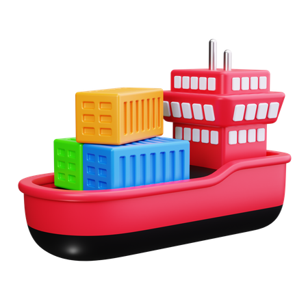 Barco mercante  3D Icon