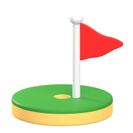 Buraco de golfe  3D Icon